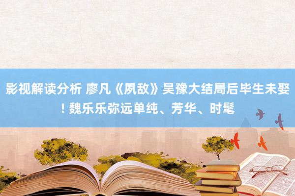 影视解读分析 廖凡《夙敌》吴豫大结局后毕生未娶! 魏乐乐弥远单纯、芳华、时髦